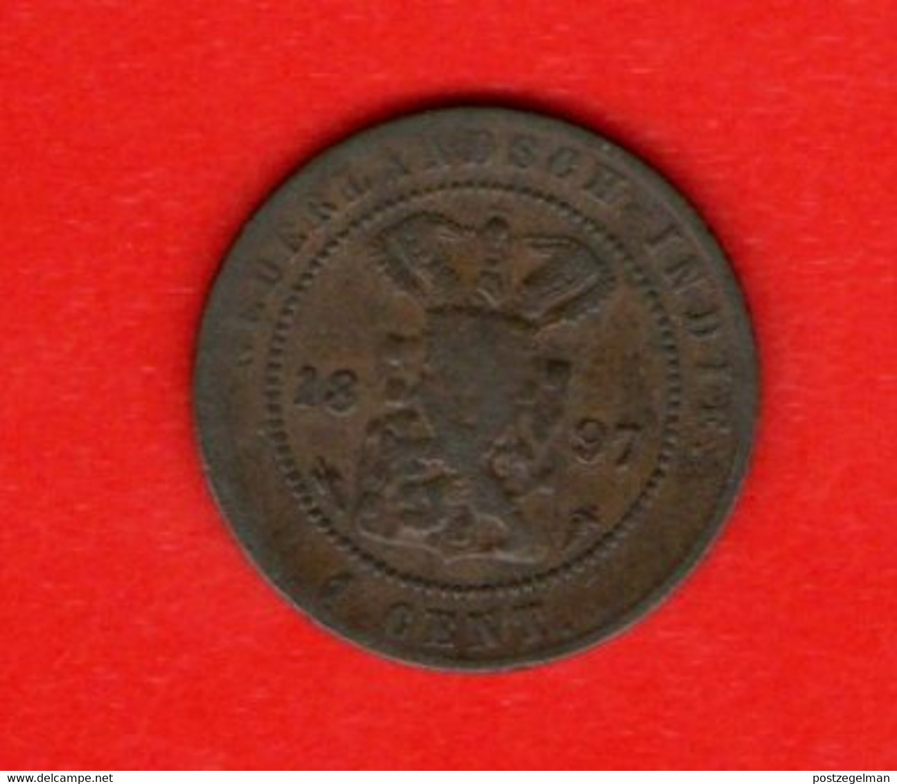 NEDERLAND-INDIE , 1897, 1/2 Cent, Bronze, C4017 - Altri – Oceania