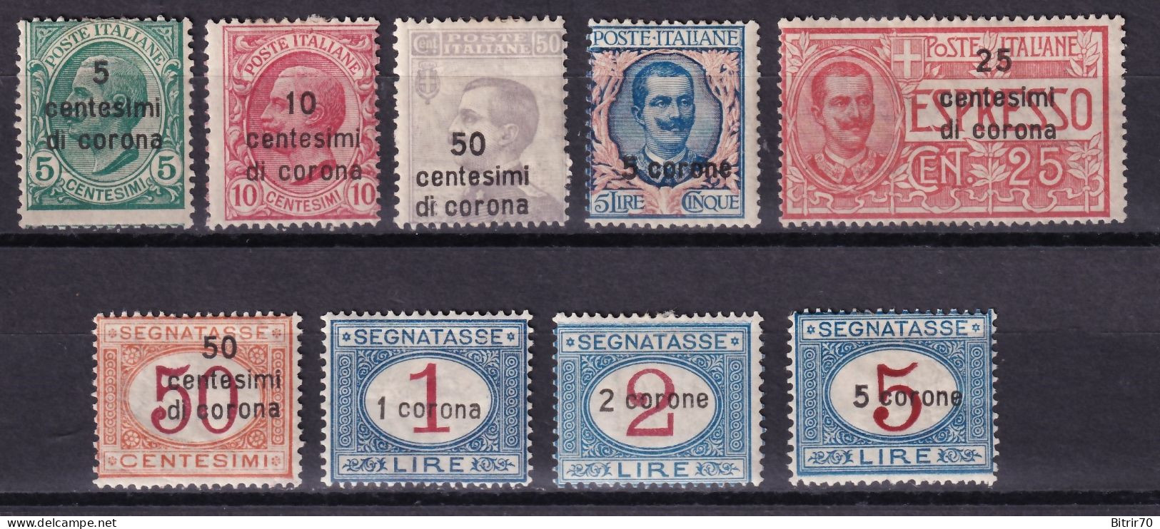 Italia, Dalmatia 1921-1922 Lote De Sellos, Distintos Valores, MH - Dalmatie