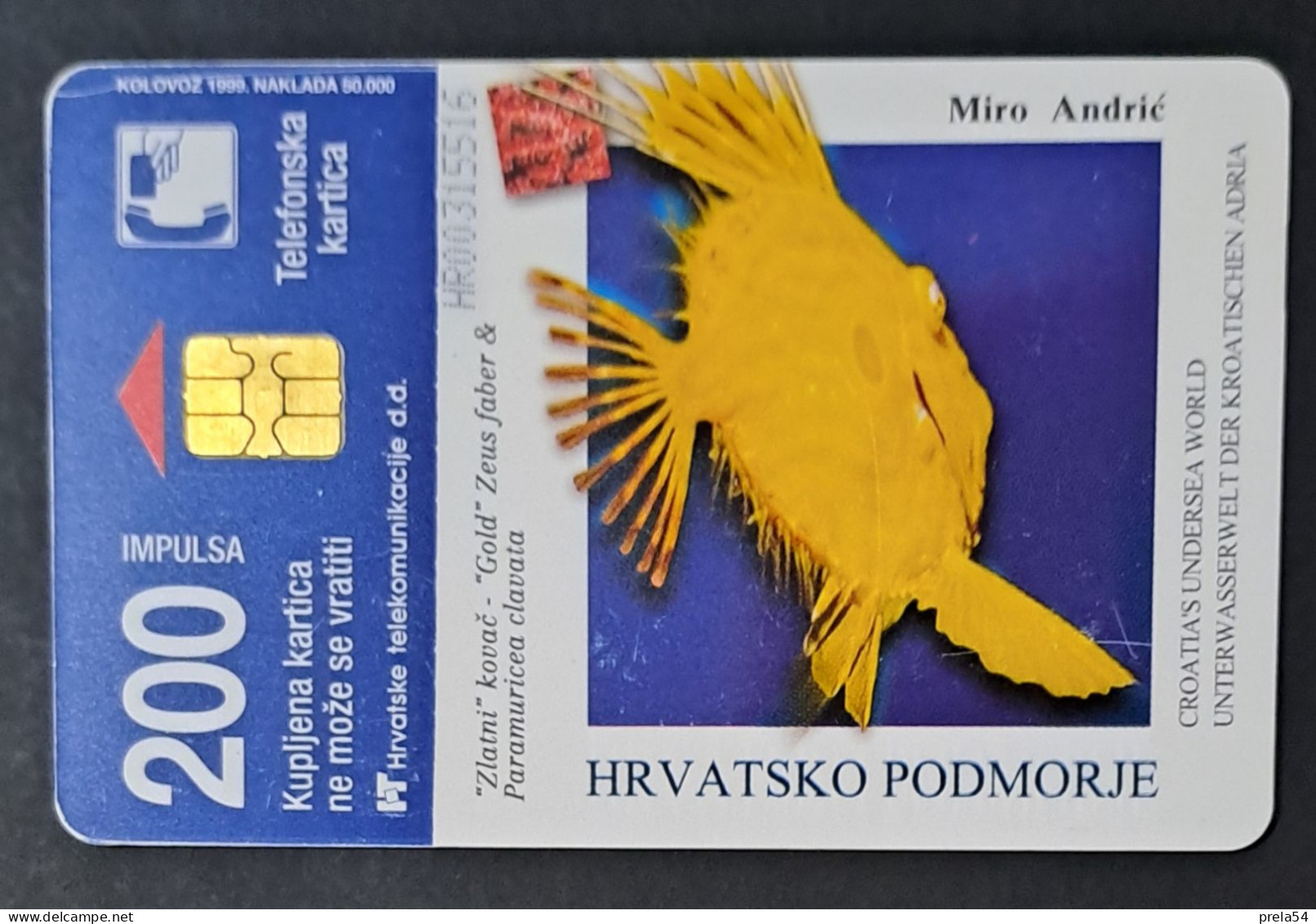 Croatia  - Adriatic Undersea  Chip Card Used - Croatia