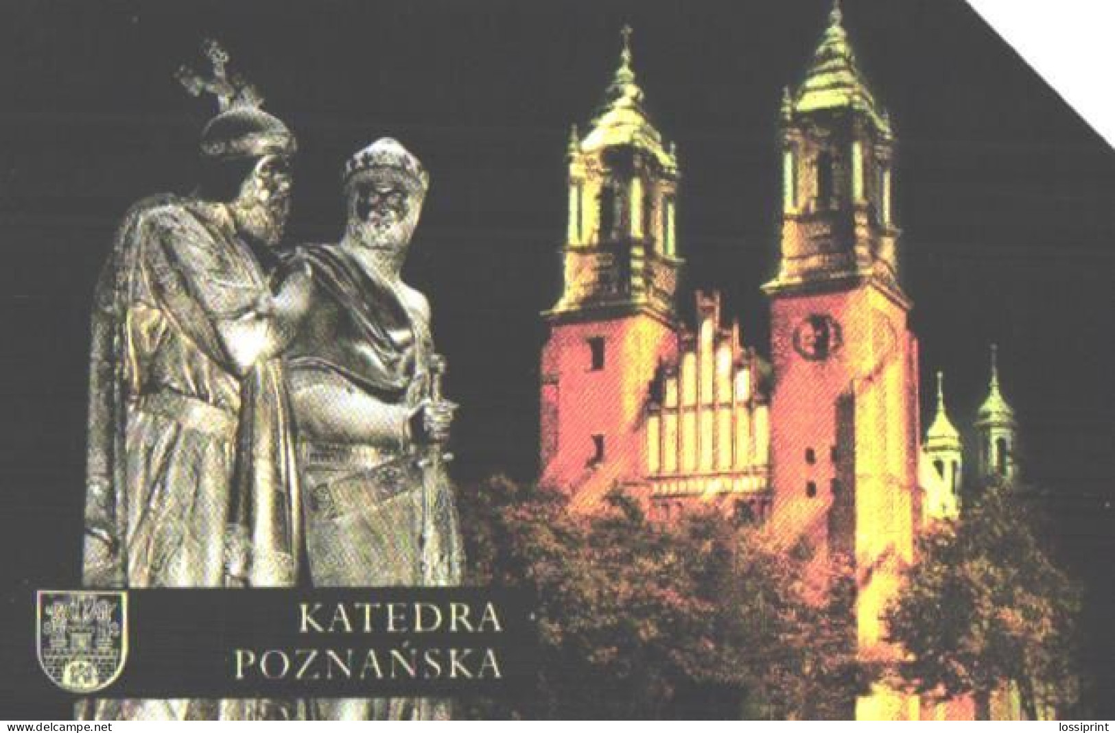 Poland:Used Phonecard, Telekomunikacja Polska S.A., 25 Units, Poznan Cathedral - Pologne