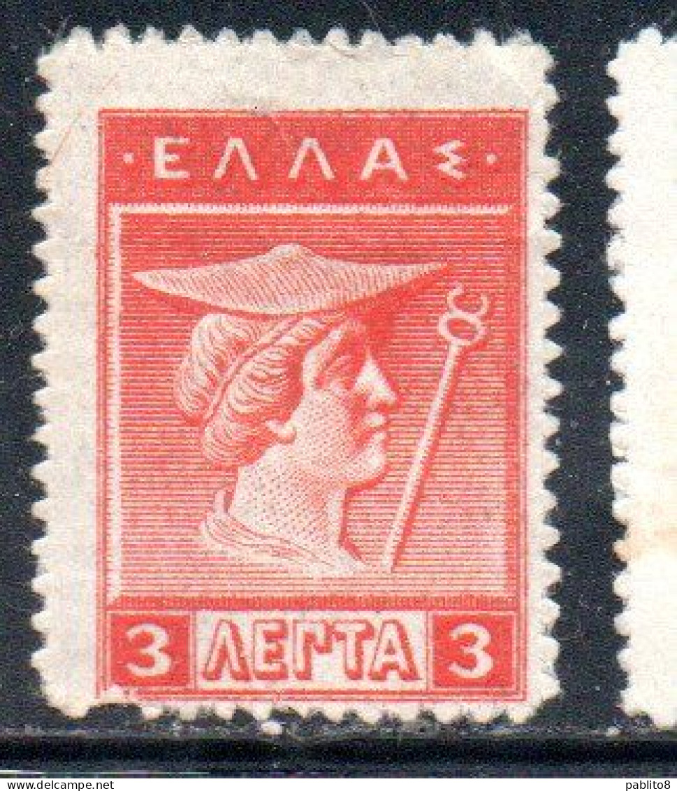 GREECE GRECIA ELLAS 1911 1921 HERMES MERCURY MERCURIO 3l MH - Nuovi