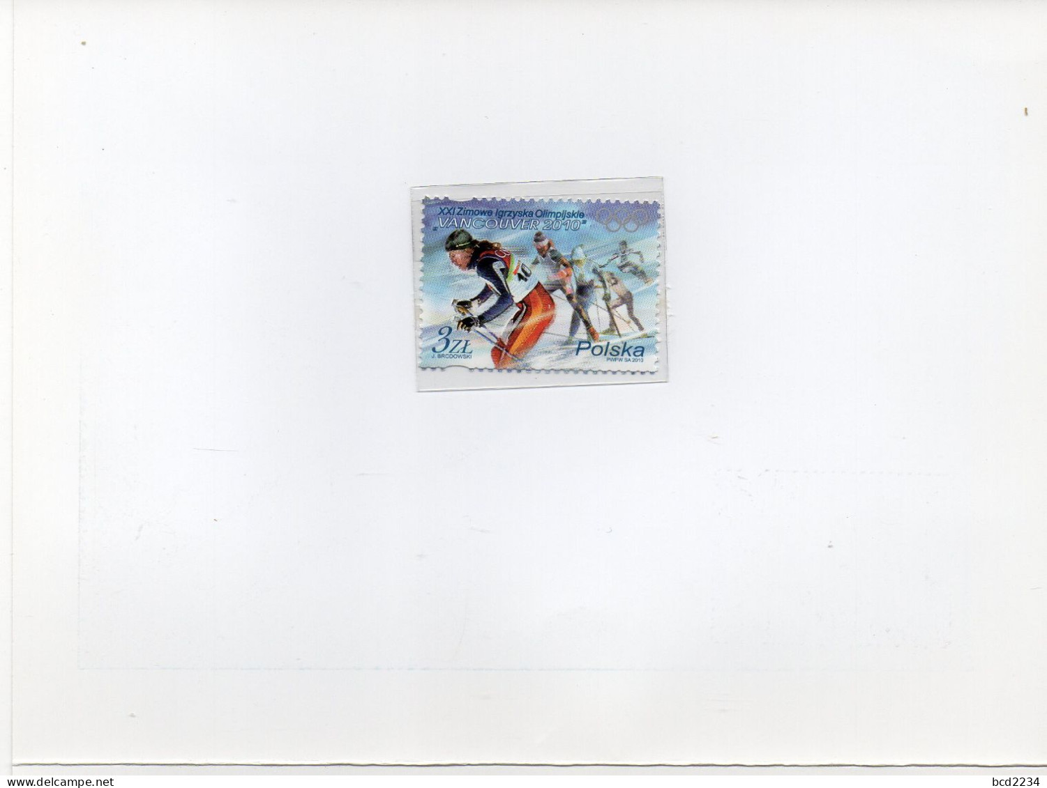 POLAND 2010 POLISH POST OFFICE SPECIAL LIMITED EDITION FOLDER: XXI OLYMPIC WINTER GAMES VANCOUVER CANADA OLYMPICS FDC - Winter 2010: Vancouver