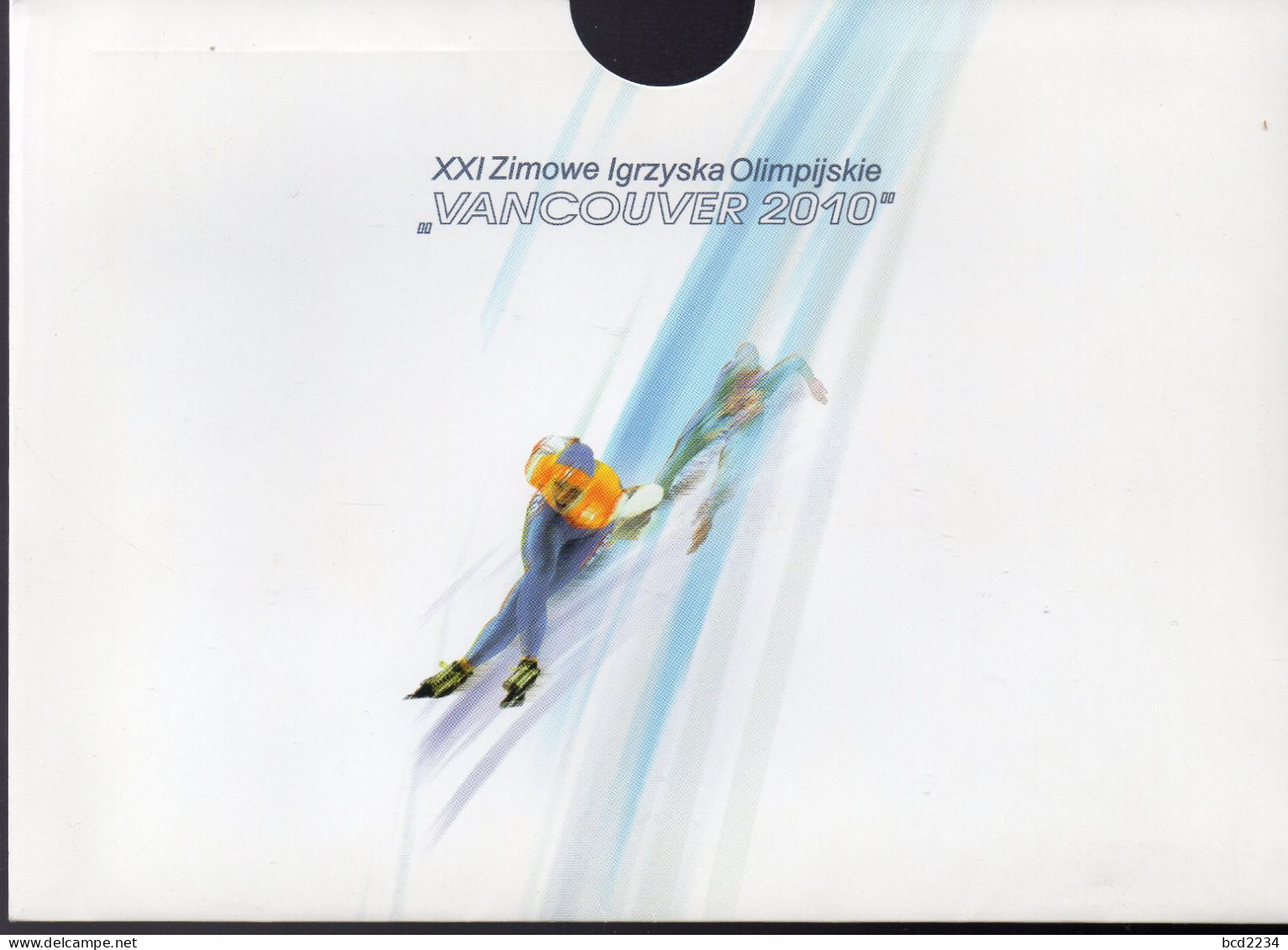 POLAND 2010 POLISH POST OFFICE SPECIAL LIMITED EDITION FOLDER: XXI OLYMPIC WINTER GAMES VANCOUVER CANADA OLYMPICS FDC - Winter 2010: Vancouver