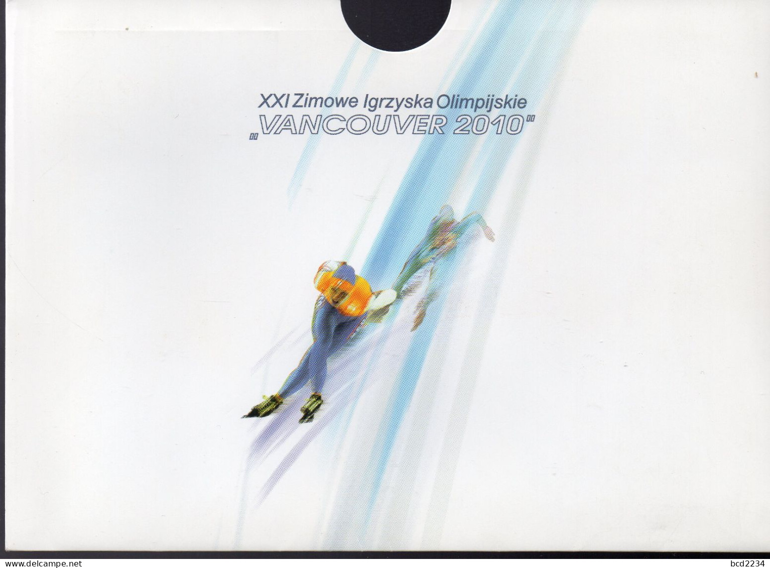 POLAND 2010 POLISH POST OFFICE SPECIAL LIMITED EDITION FOLDER: XXI OLYMPIC WINTER GAMES VANCOUVER CANADA OLYMPICS FDC - Covers & Documents