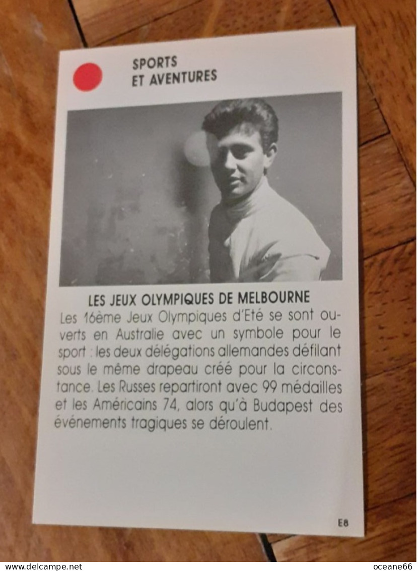 Christian D'Oriola Jeux Olympique De Melbourne Carte De Jeux Sports Et Aventure Escrime - Esgrima