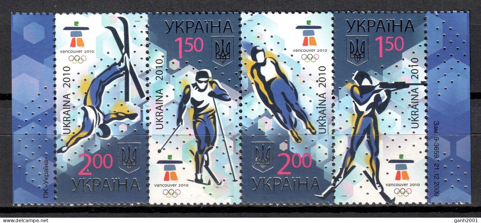 Ukraine 2010 Ucrania / Winter Olympic Games Vancouver MNH Juegos Olímpicos Invierno / Hr44  27-10 - Hiver 2010: Vancouver