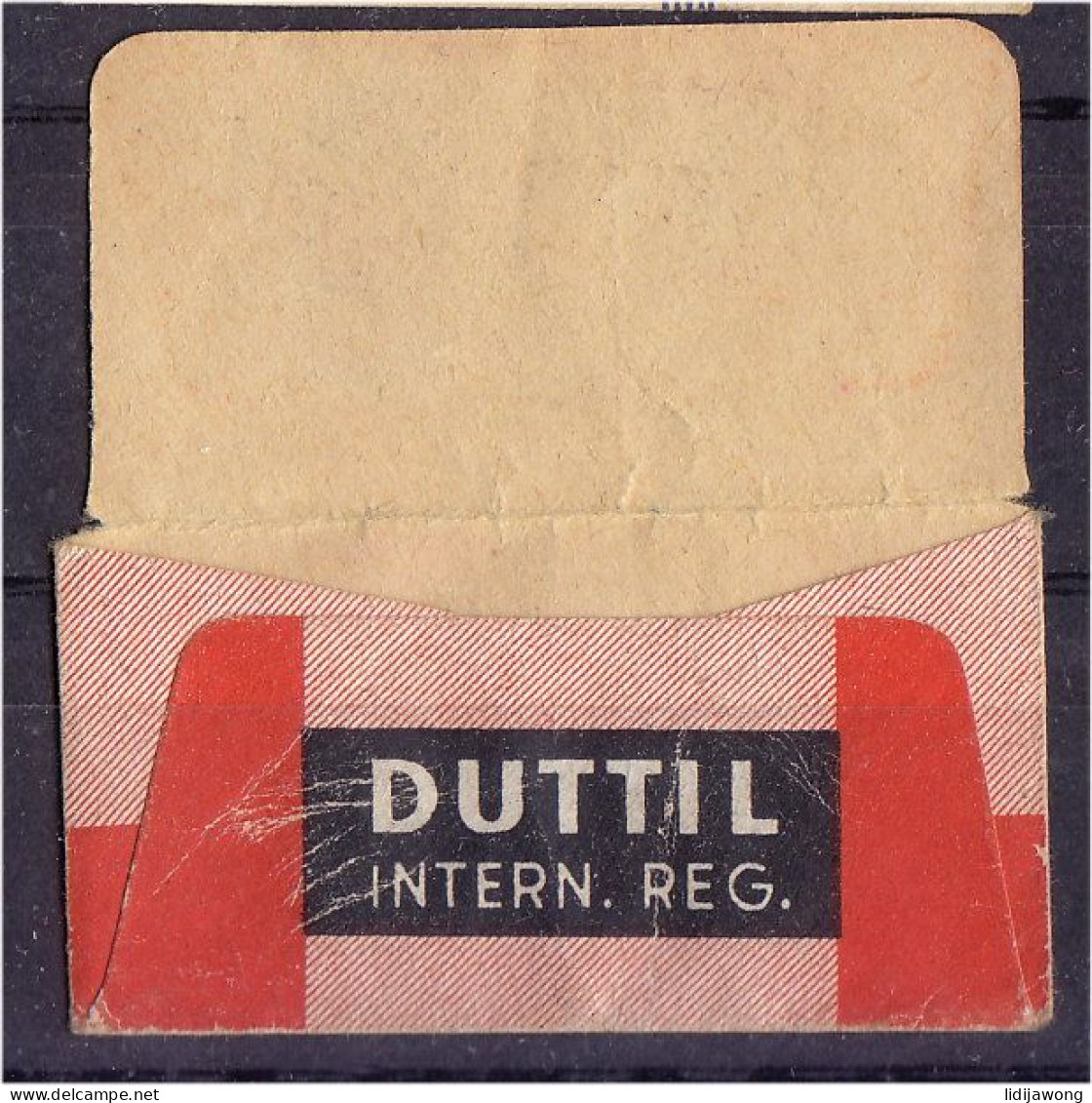 "DUTTIL" Razor Blade Old Vintage WRAPPER (see Sales Conditions) - Scheermesjes