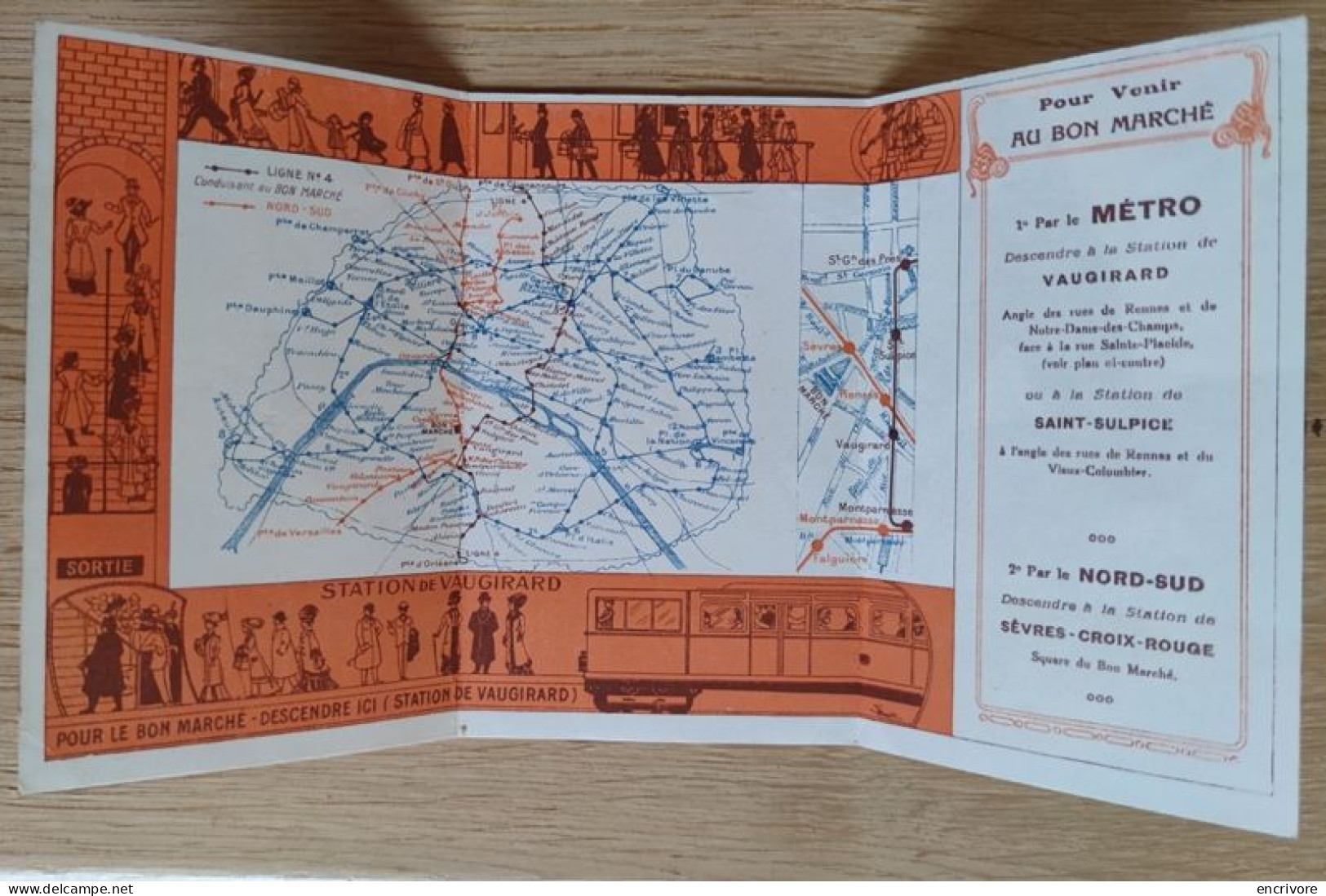 AU BON MARCHE Par Le Métropolitain Venir Au Bon Marché Par Le Métro PLAN - Europe