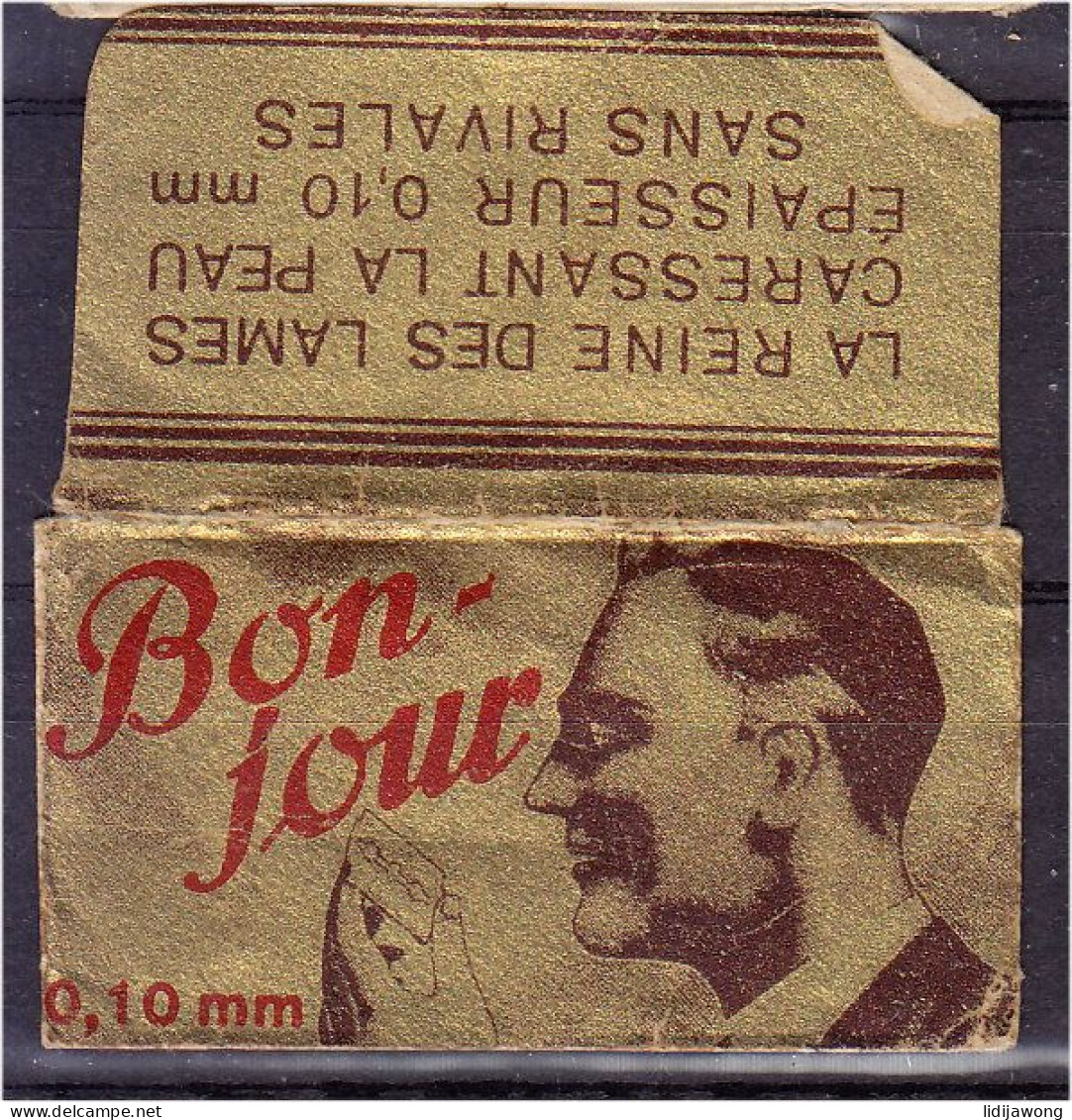 "BON JOUR" Razor Blade Old Vintage WRAPPER (see Sales Conditions) - Scheermesjes