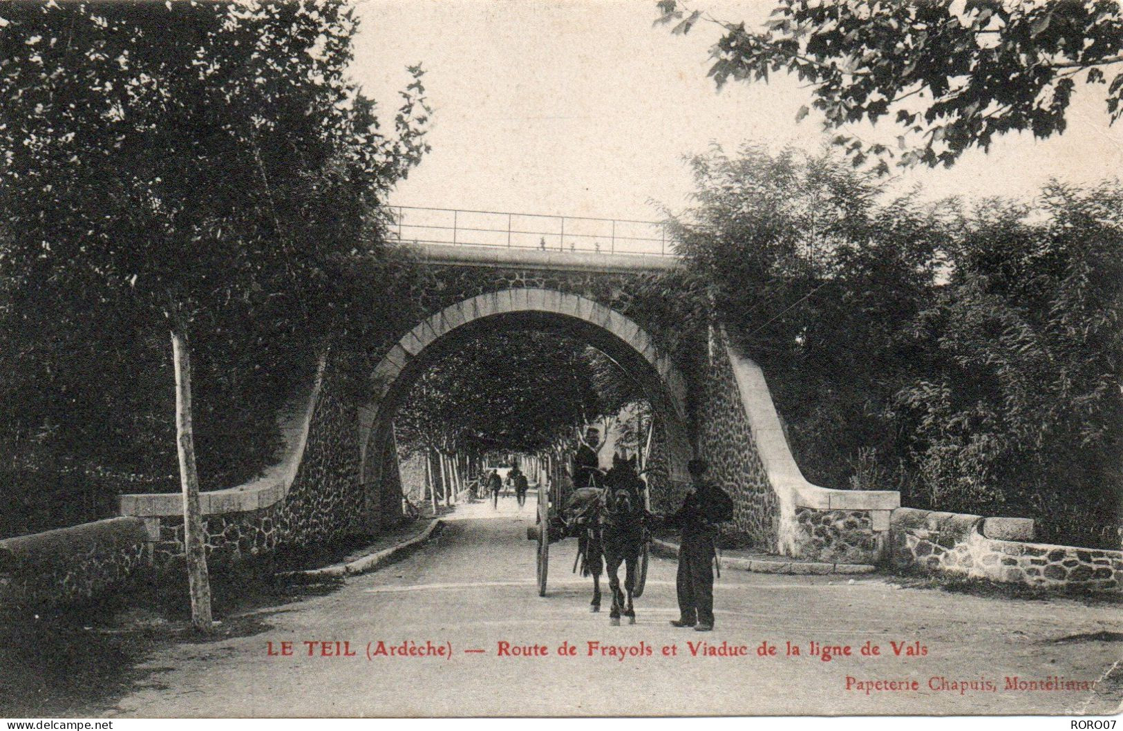 07 Ardèche Très Beau Plan LE TEIL Routes De FRAYOLS Et Viaduc De La Ligne De Vals - Le Teil