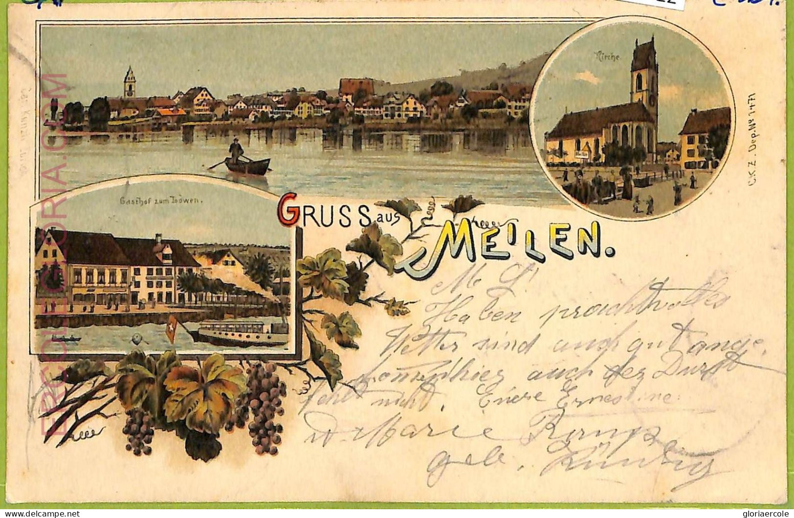 Ad4822 - SWITZERLAND - Ansichtskarten VINTAGE POSTCARD - Gruss Aus Meilen-1900 - Meilen
