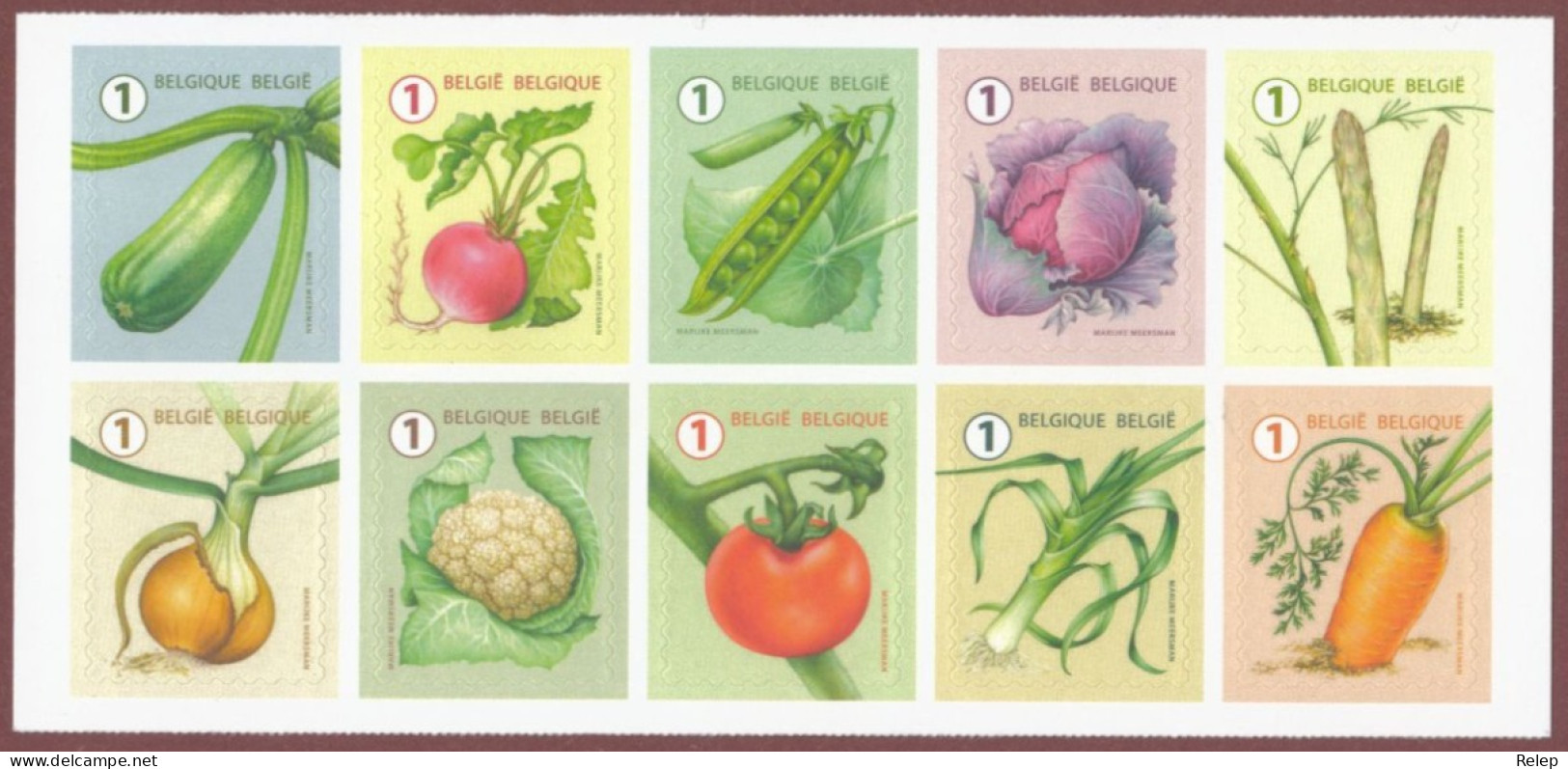 2022 - Légumes / Vegetables - Complete Set//self-adhesive -MNH- - Unused Stamps