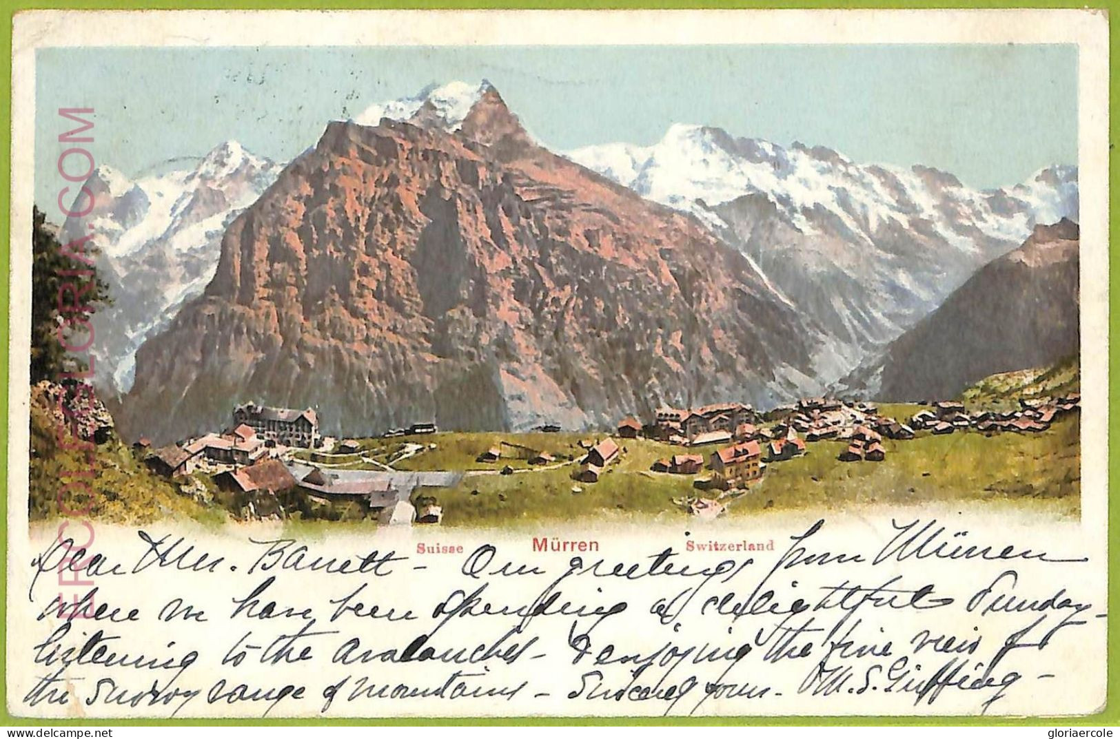 Ad4826 - SWITZERLAND Schweitz - Ansichtskarten VINTAGE POSTCARD - Murren - 1901 - Mürren