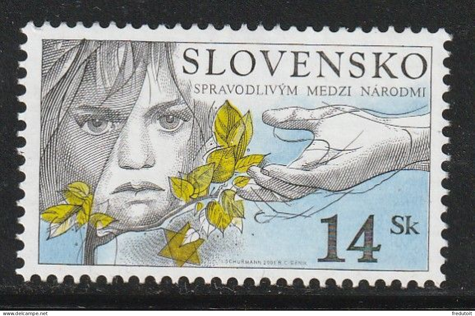 SLOVAQUIE - N°355 ** (2001) - Neufs