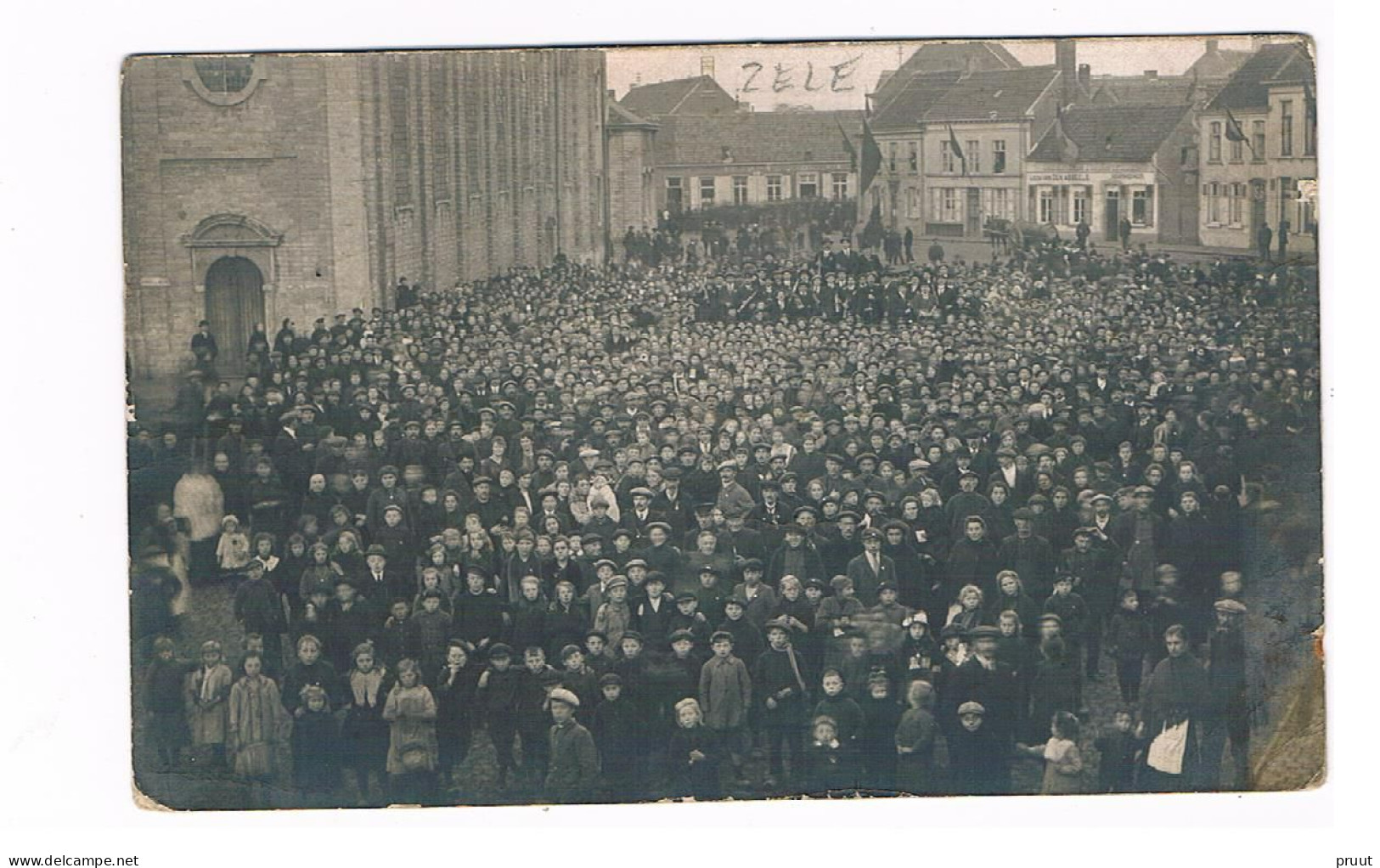 Zele Fotokaart Vermoedelijk De Bevrijding Topanimatie Zeldzaaam - Zele