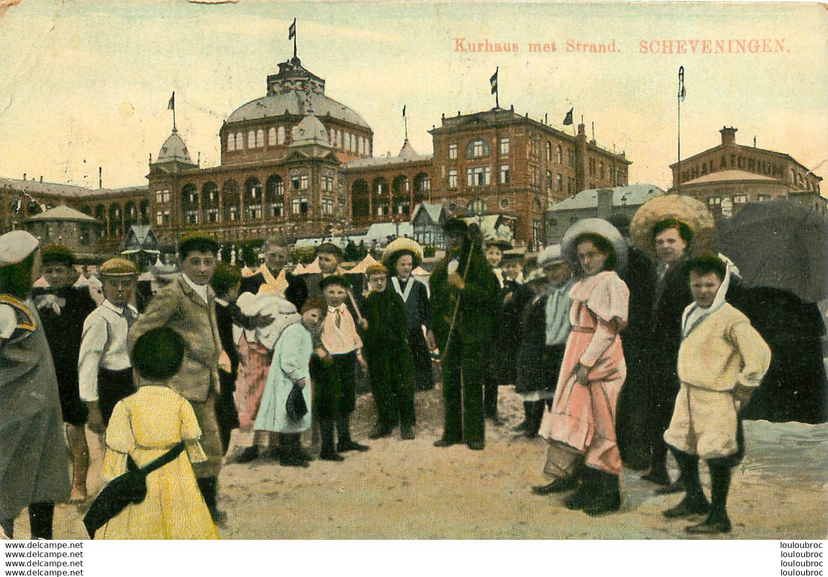 SCHEVENINGEN KURHAUS MET STRAND 1910 - Scheveningen