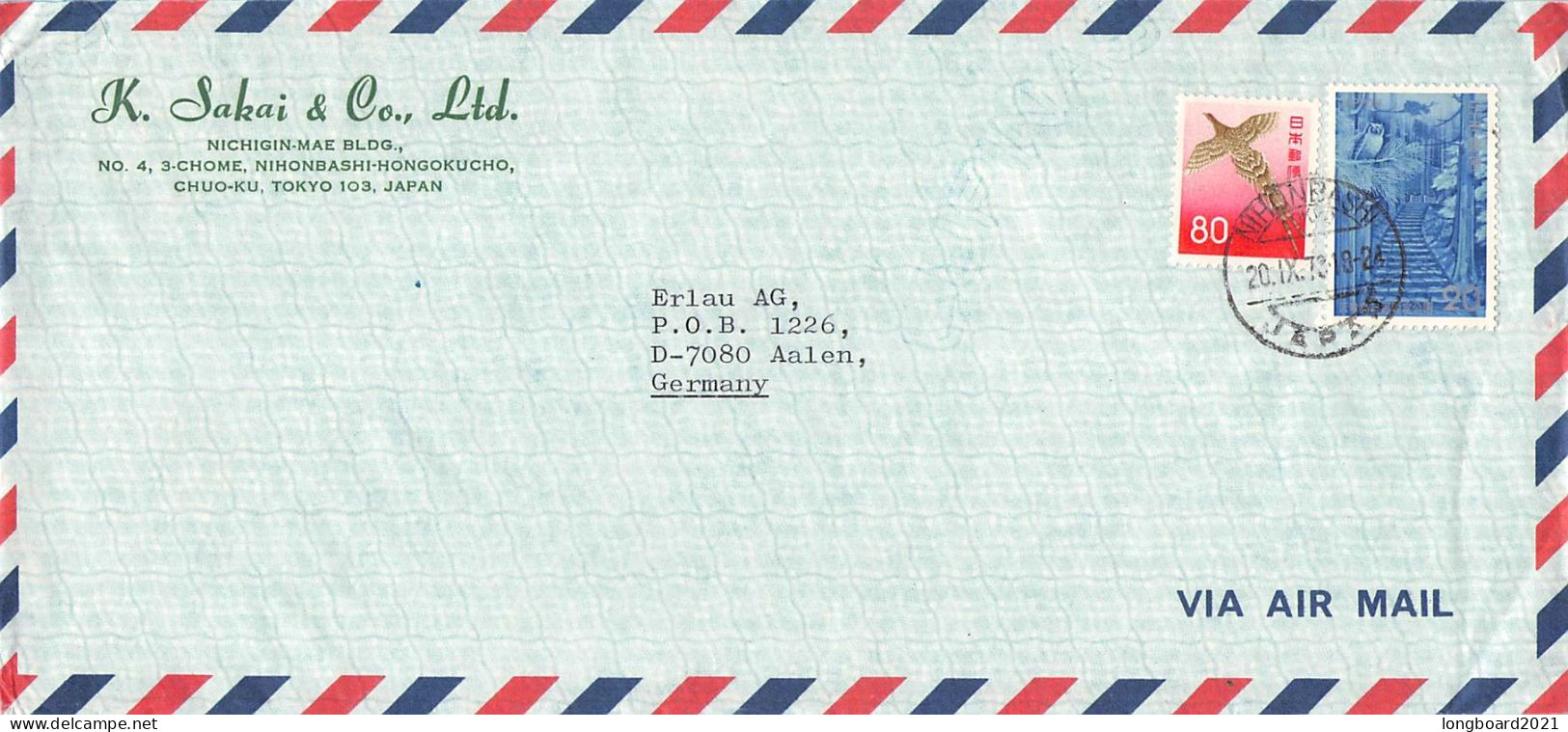 JAPAN - SET oF 10 AIRMAIL  /4487