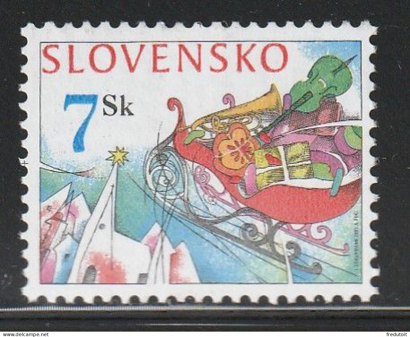 SLOVAQUIE - N°402 ** (2003) Noël - Unused Stamps