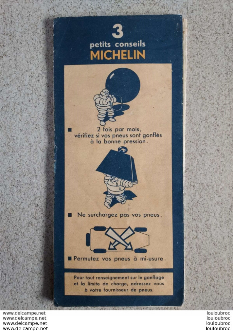 CARTE MICHELIN PARIS REIMS ANNEE 1949 - Cartes Routières