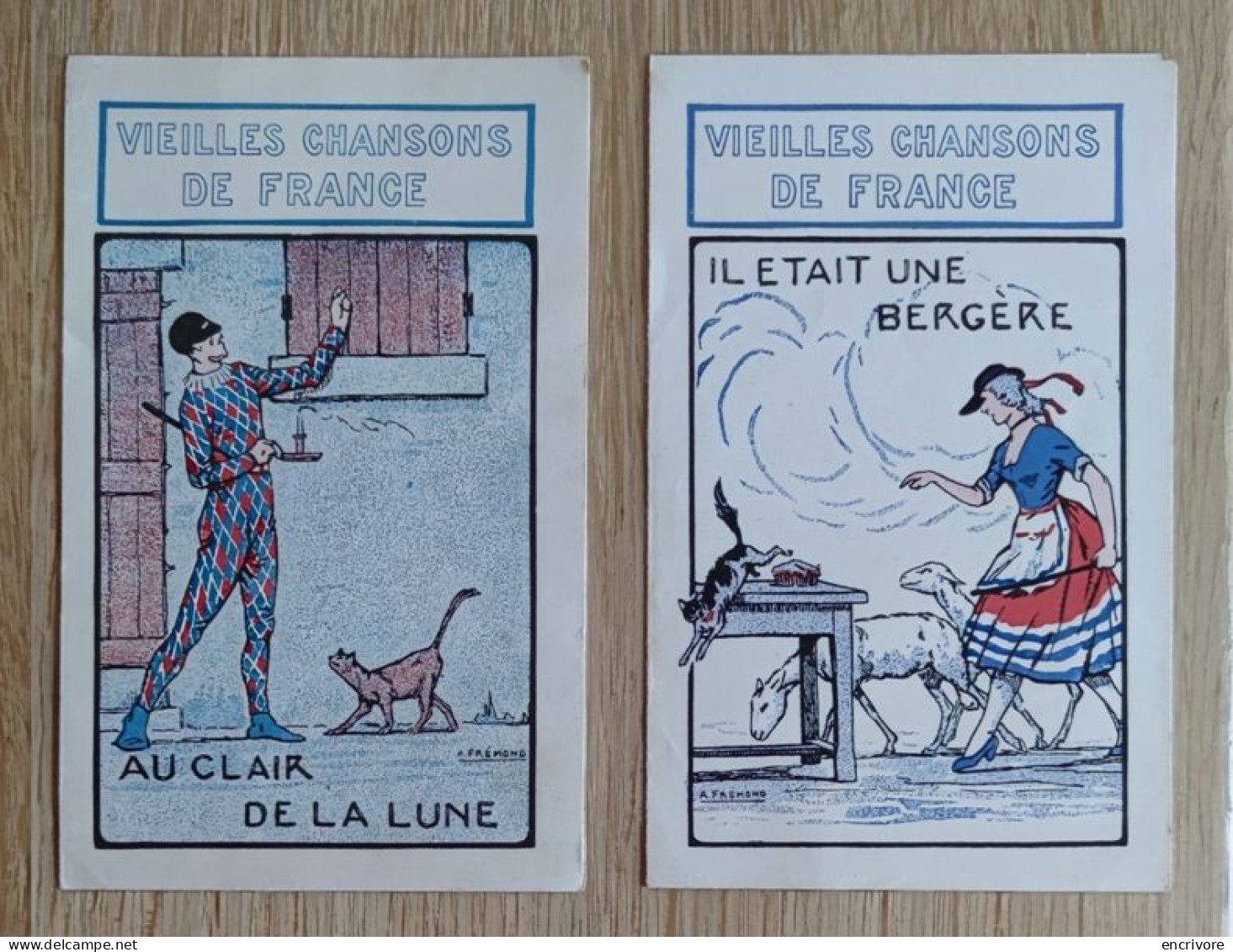 Vieilles Chansons De France 13 Partitions Illustrées Avec Texte Chaussures DRESSOIR Baudelot Imp - Song Books