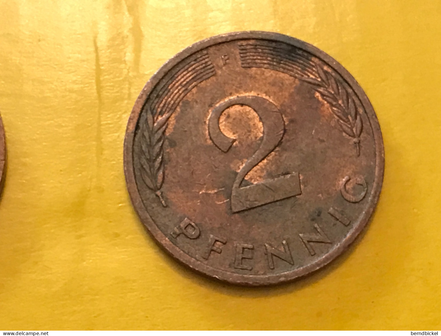 Münze Münzen Umlaufmünze Deutschland BRD 2 Pfennig 1980 Münzzeichen F - 2 Pfennig
