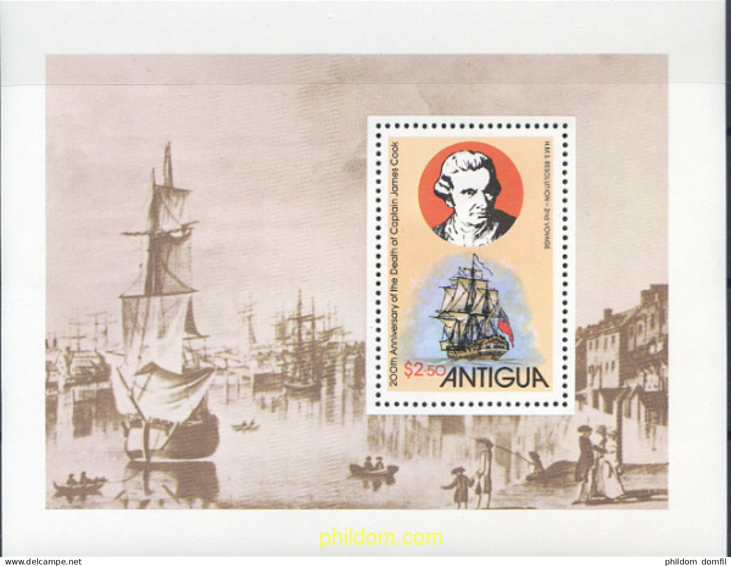 46701 MNH ANTIGUA 1979 200 ANIVERSARIO DE LA MUERTE DEL CAPITAN JAMES COOK - Other & Unclassified