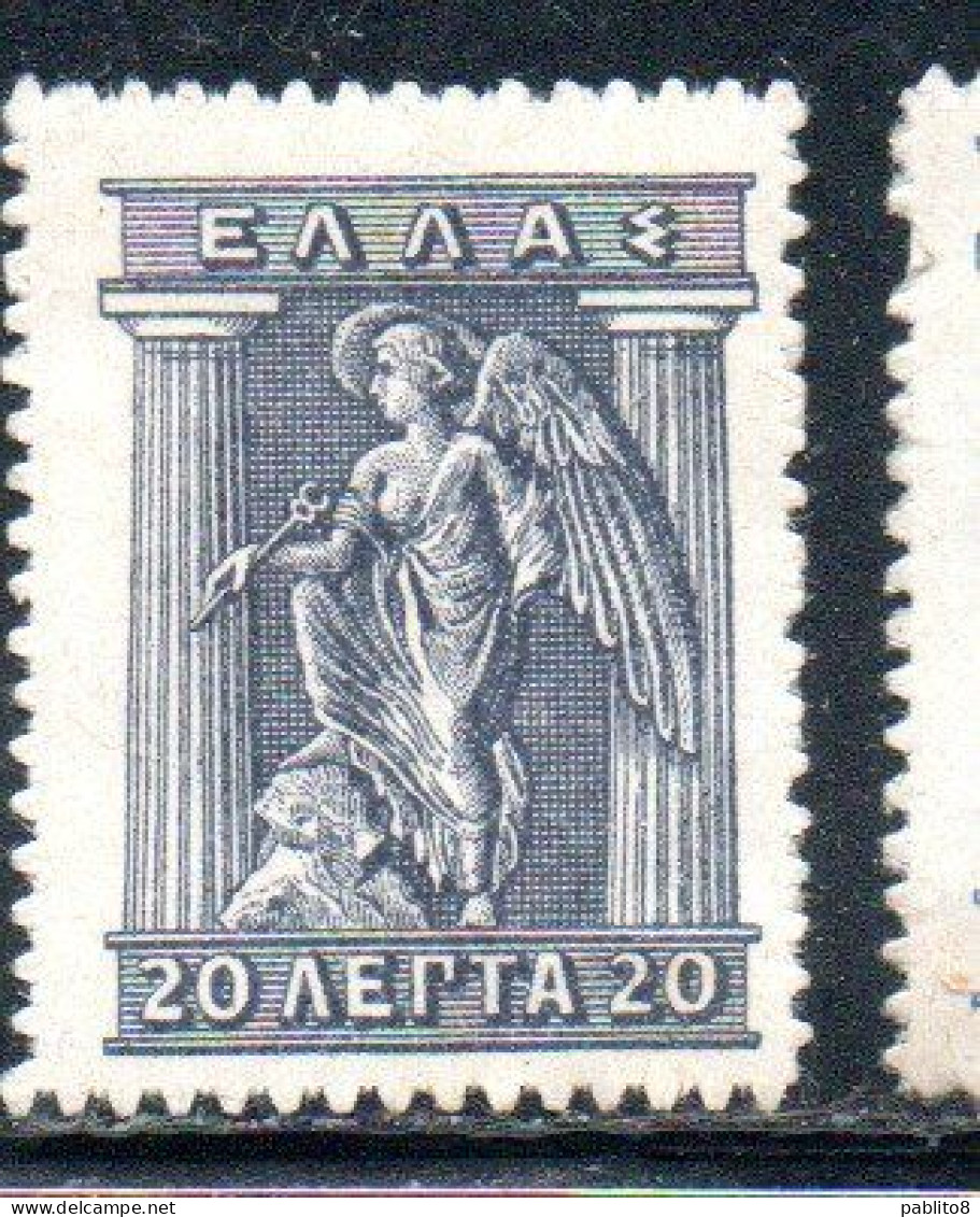 GREECE GRECIA ELLAS 1911 1921 IRIS HOLDING CADUCEUS 20l MH - Nuevos