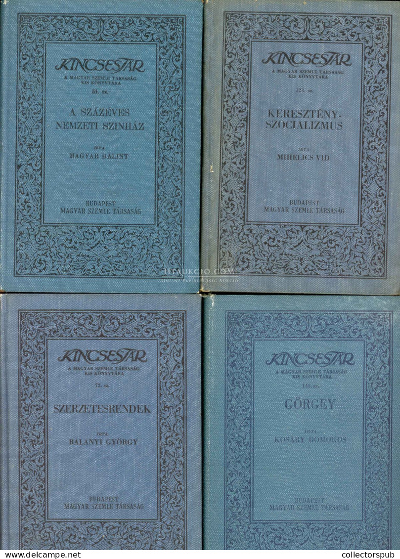 Kincsestár - A Magyar Szemle Társaság Kis Könyvtára  21db Kötet, Jó állapotban 1930-40. - Libros Antiguos Y De Colección