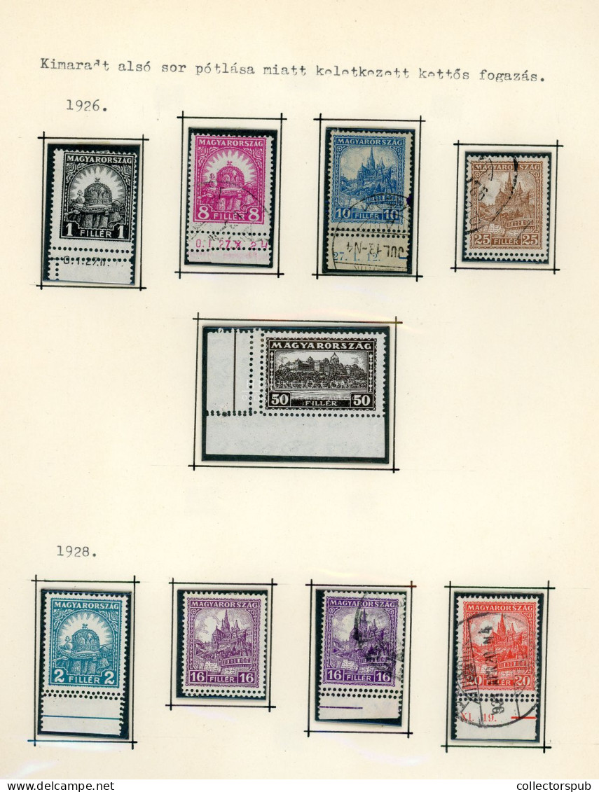 KETTŐS FOGAZÁS  1926-28. - Lettres & Documents