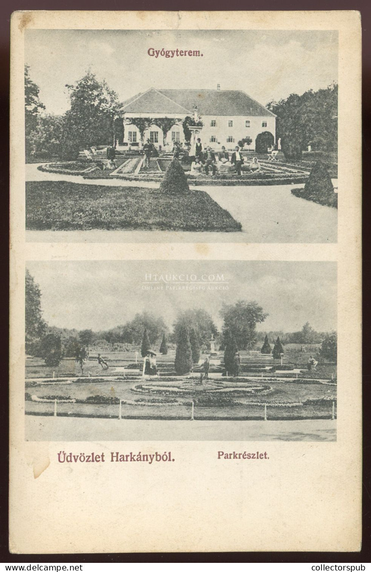 HARKÁNY 1910.  Régi Képeslap - Hungría