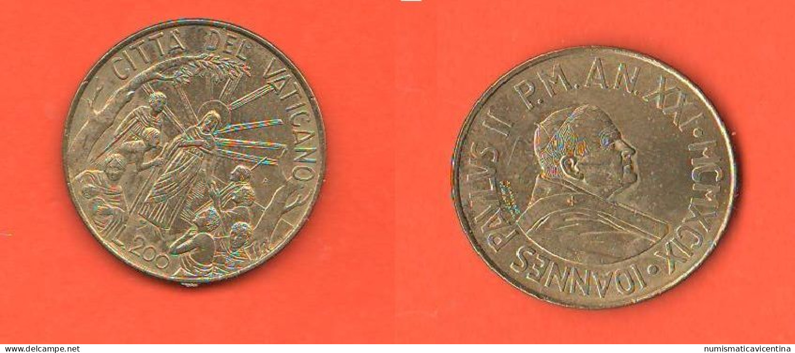 Vaticano 200 Lire 1999 Vatican City Wojtyla Bronze Coin - Vatican