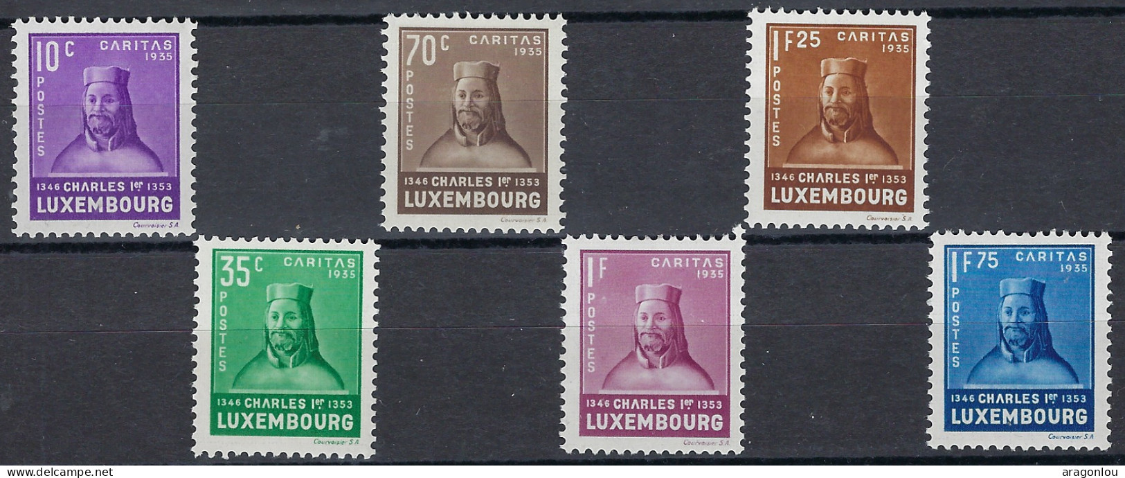 Luxembourg - Luxemburg - Timbre  Série Caritas  1935  Charles   * - Briefe U. Dokumente