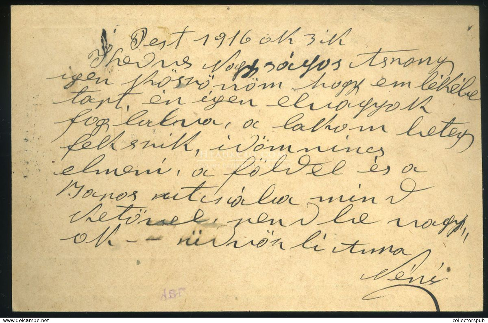 BUDAPEST 1916.10.03. Helyi Díjjegyes Levlap, A Tarifa Váltás Miatt, 8f-re Kiegészítve Portó Bélyeggel!!! - Lettres & Documents