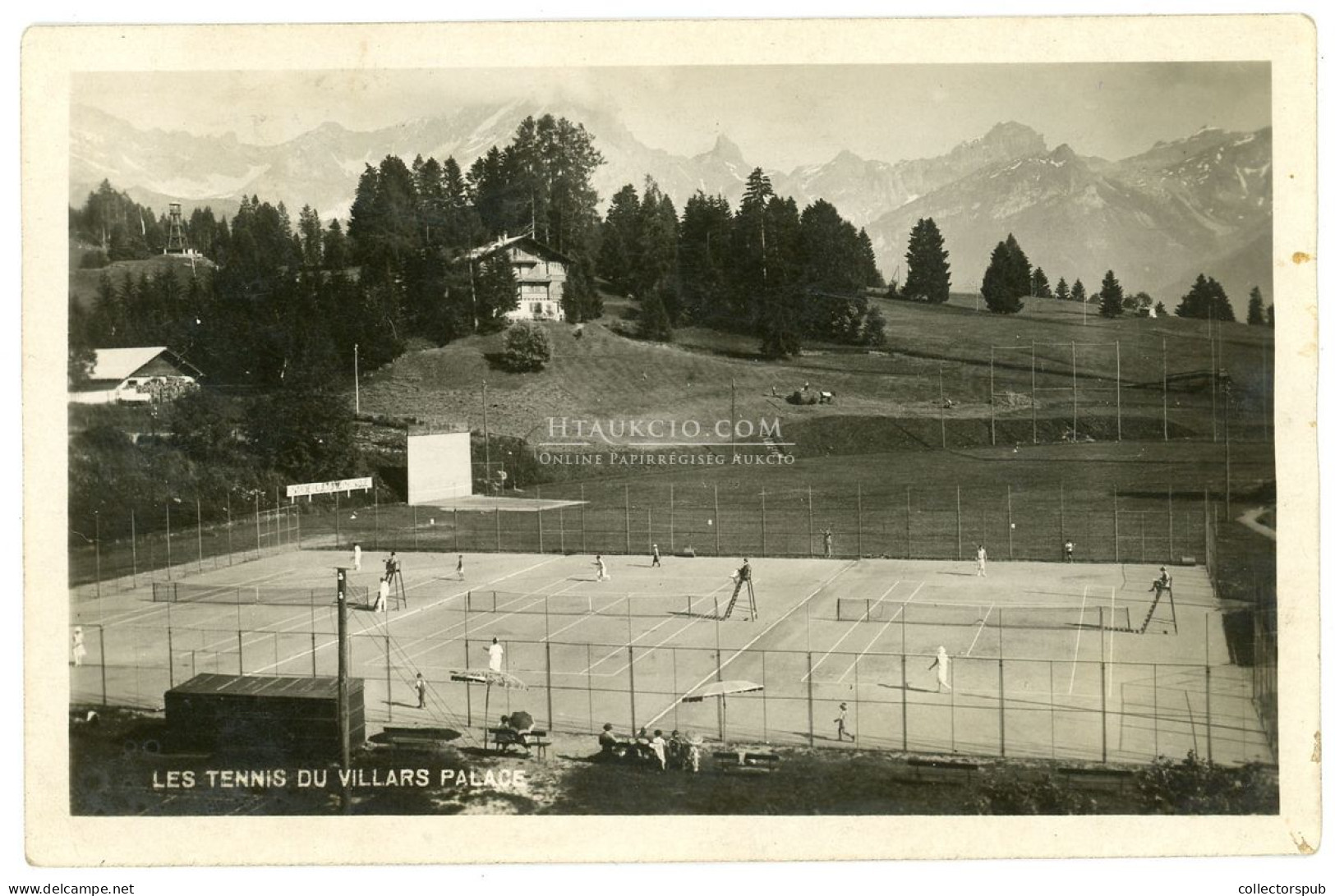 SVÁJC 1920. Teniszpálya, Fotós Képeslap - Autres & Non Classés