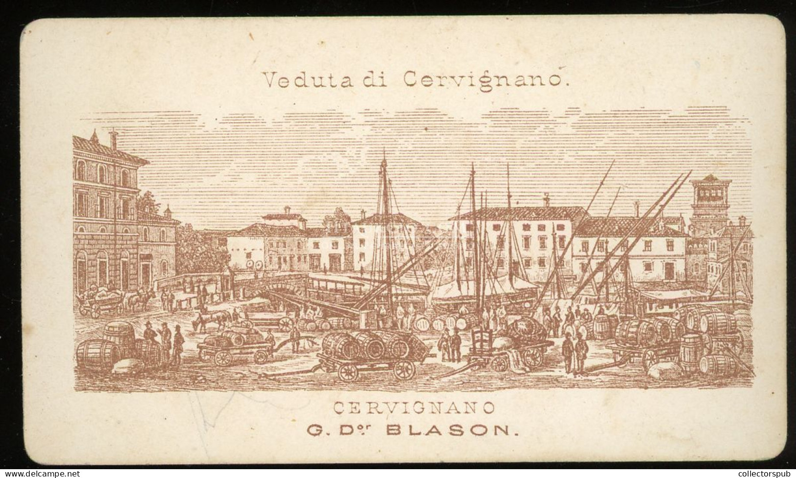 CERVIGNANO 1870. Ca. Blason Visit Fotó - Oud (voor 1900)