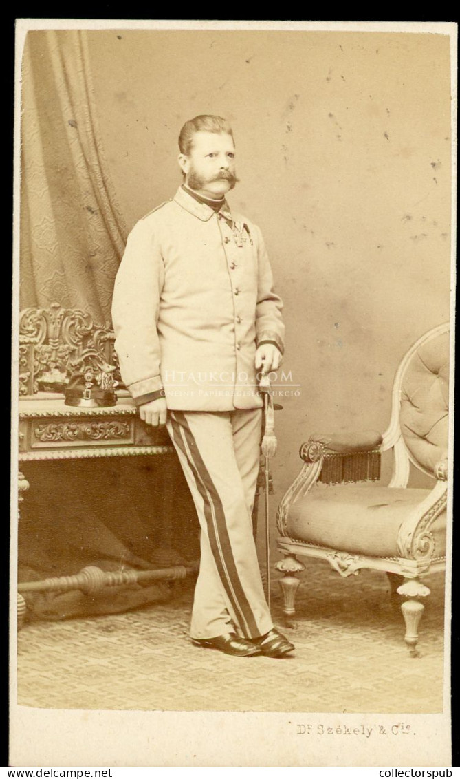WIEN 1865-70. Dr. Székely : Katona Tiszt, Visit Fotó - Krieg, Militär