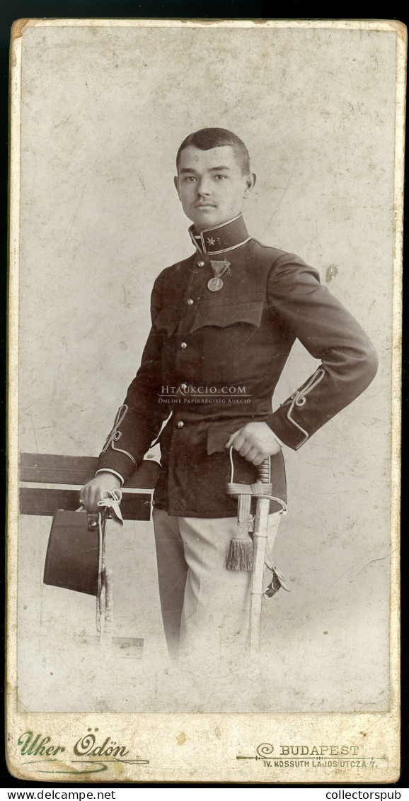 BUDAPEST 1900-10. Uher : Katona, Cabinet Fotó - Guerre, Militaire