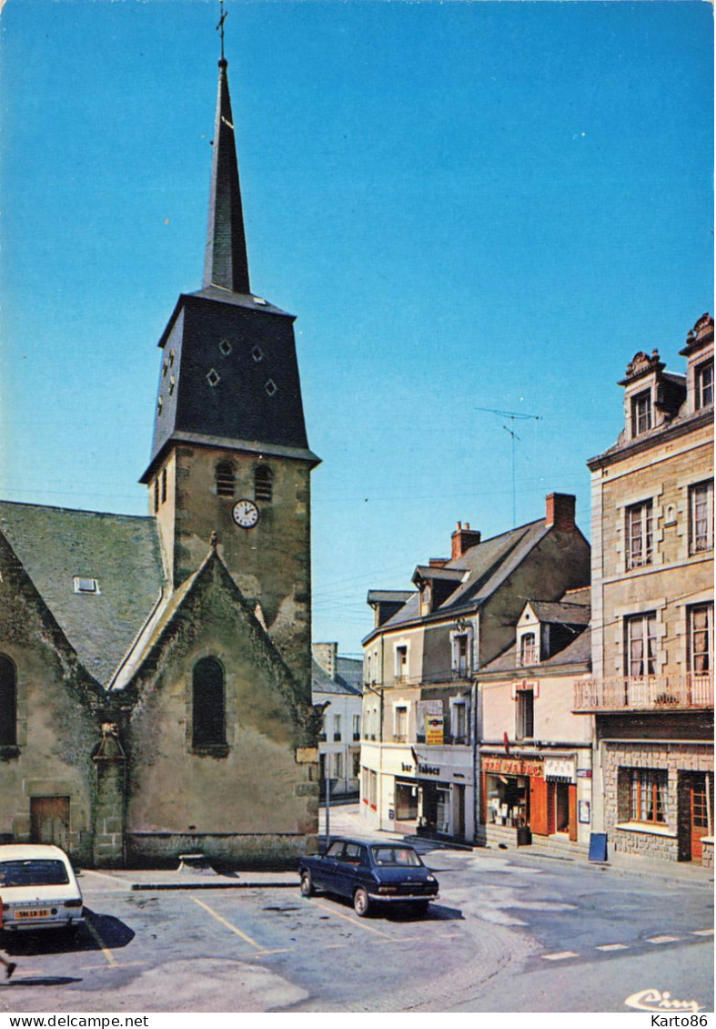 Bais * Débit De Tabac Tabacs TABAC , La Place De L'église Du Village * Automobiles Anciennes * Villageois - Bais