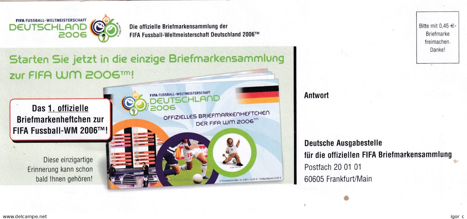 Germany 2006 Card: Football Soccer Fussball Calcio; FIFA World Cup - 2006 – Alemania