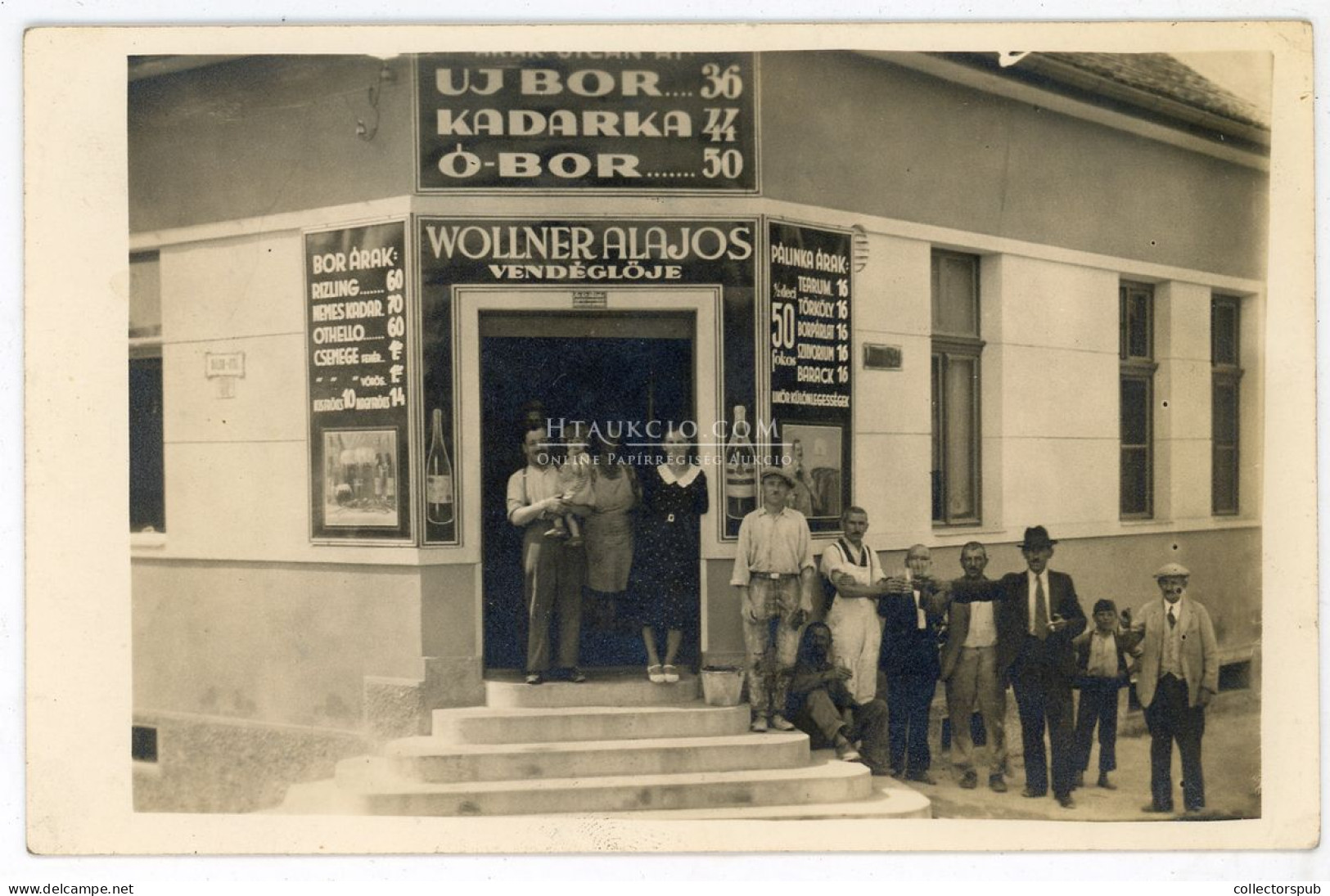 RÁKOSKERESZTÚR 1920. Ca. Rákos U. Wollner Alajos Italboltja, Fotós Képeslap - Hungary