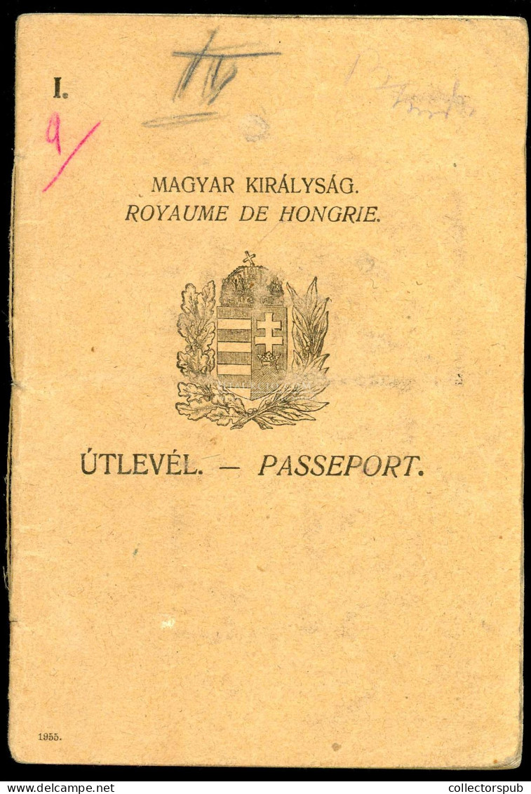 1928. Dáné Gyula Festő és Iparművész Részére Kiállított "családi"  útlevél - Autres & Non Classés