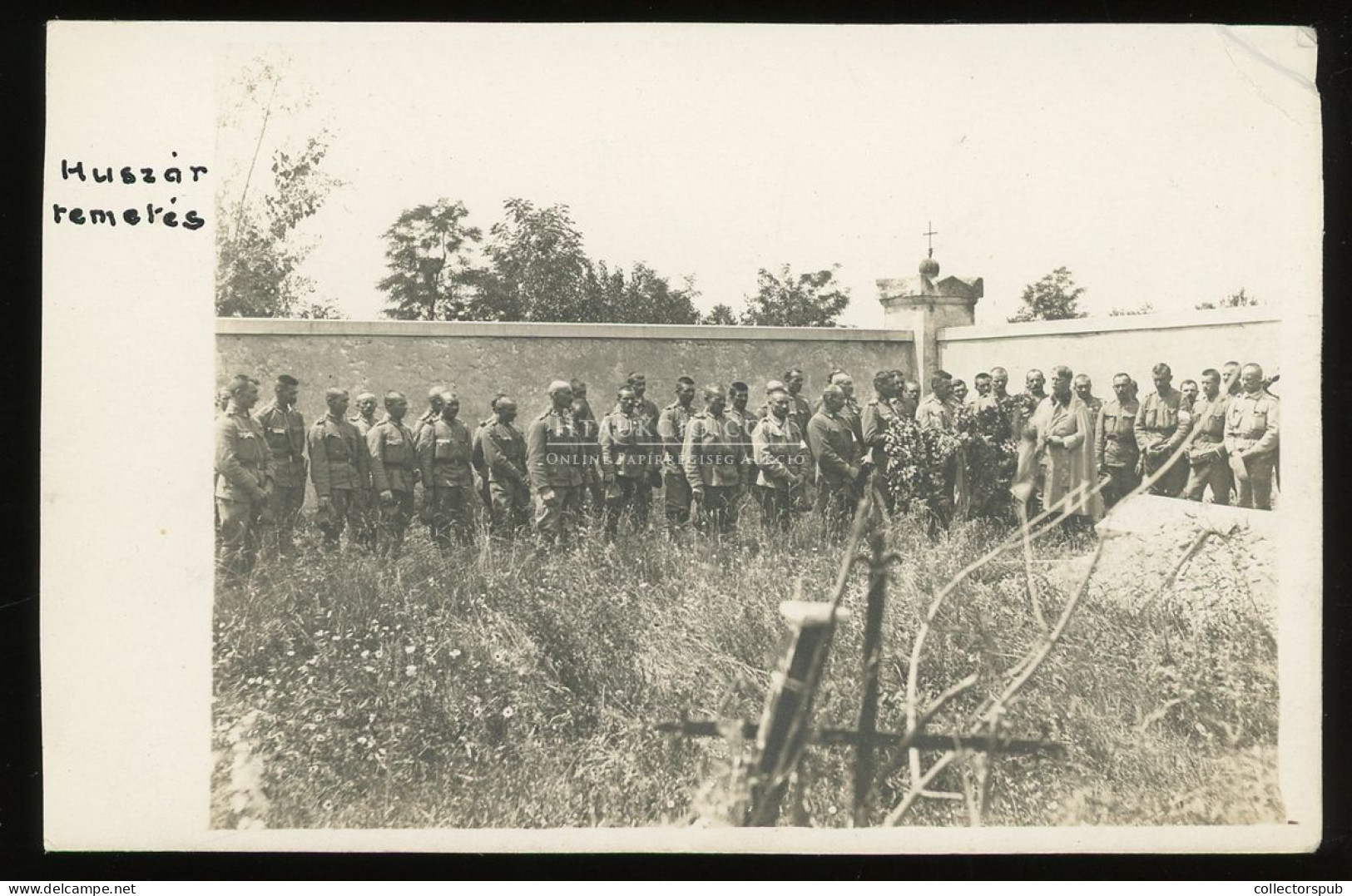 I. VH. Olasz Front, Orsago, Huszár Temetés, Fotós Képeslap - Krieg, Militär