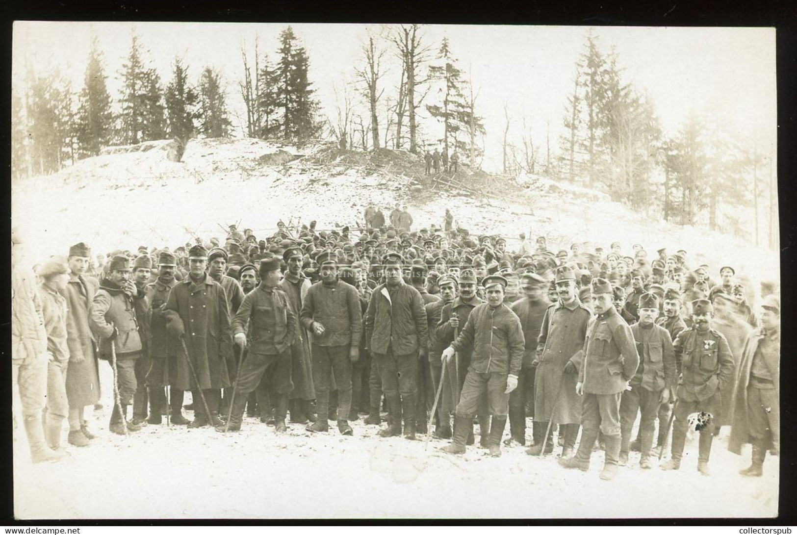 I. VH Bukovina, Sterminai Magaslat  Orosz-magyar "barátkozás" Fotós Képeslap - Guerre 1914-18