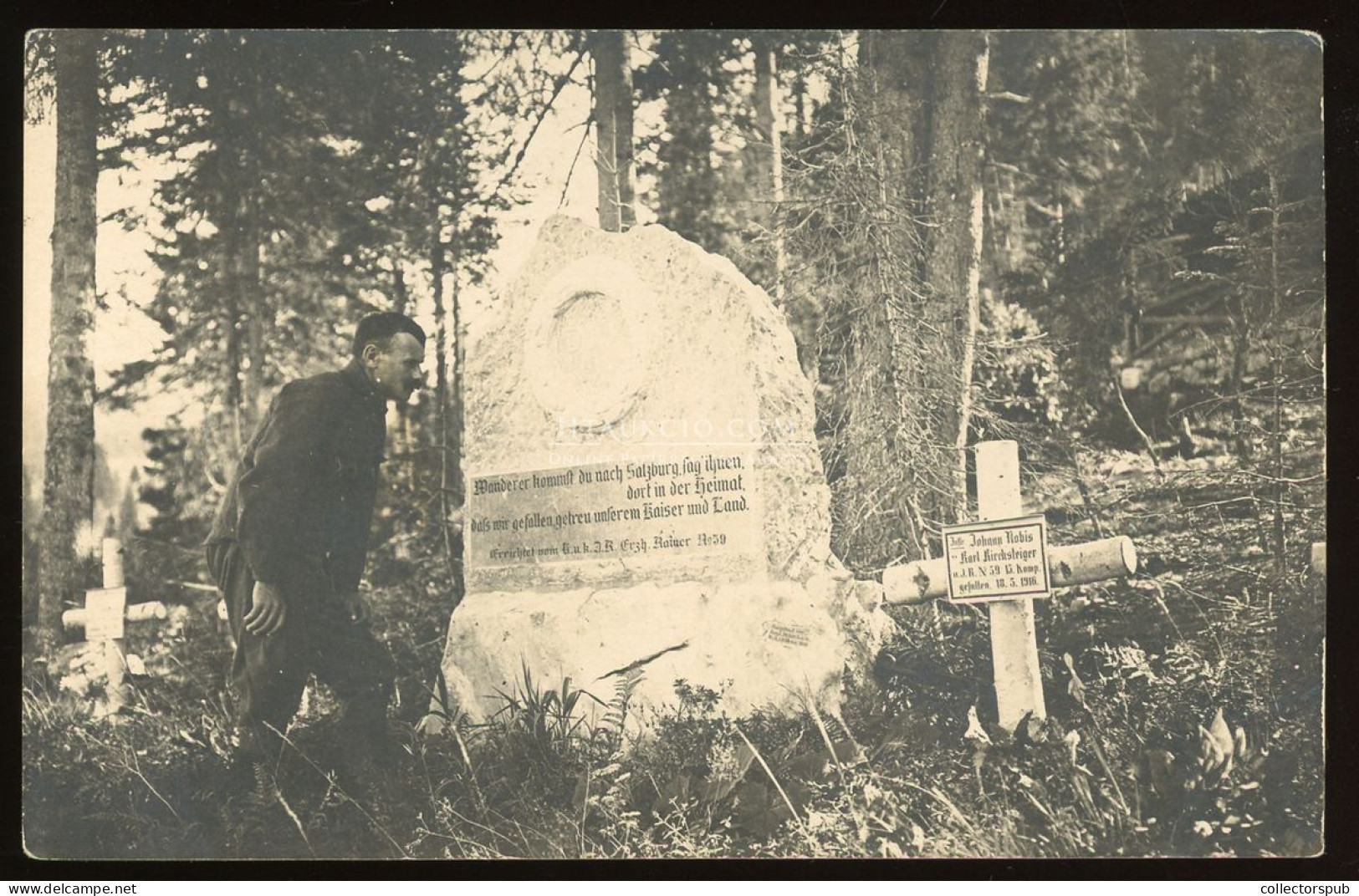 I.VH 1917. Galícia , Katonai Temető, Fotós Képeslap - War Cemeteries