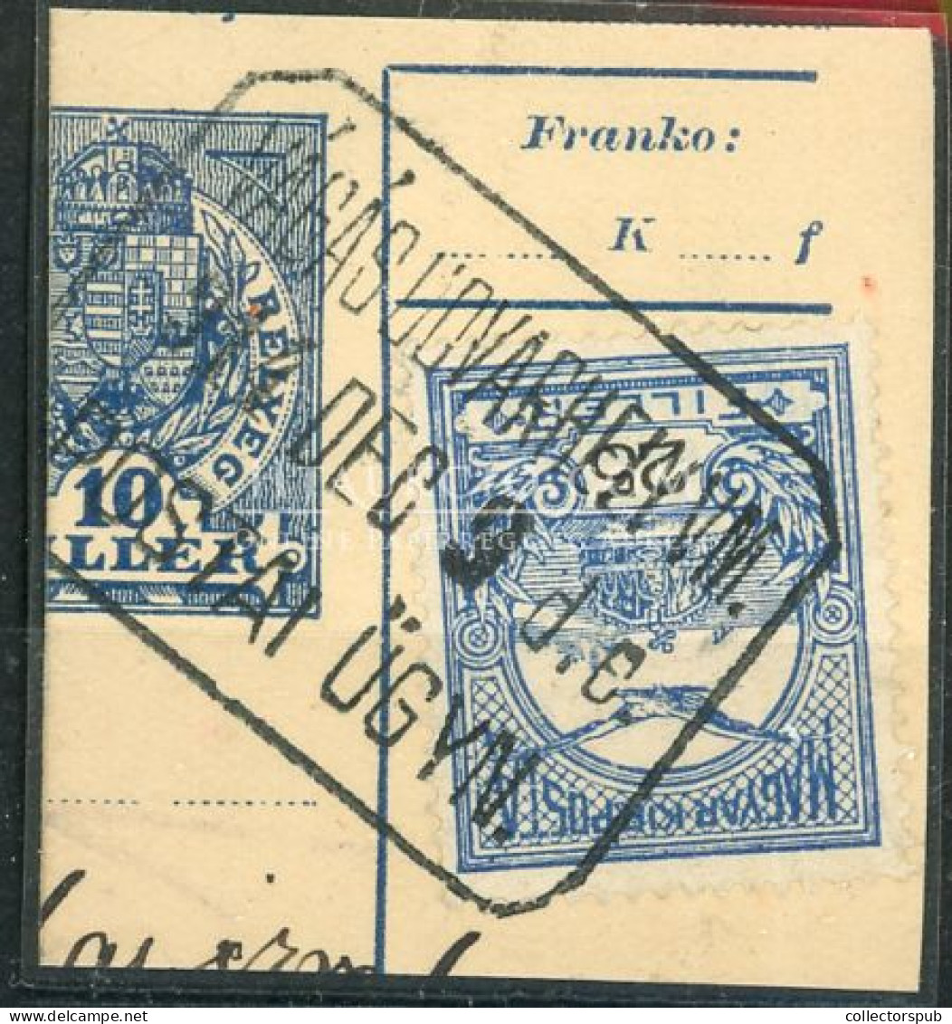 POSTAÜGYNÖKSÉGI Bélyegzés VÁGÁS - Lettres & Documents