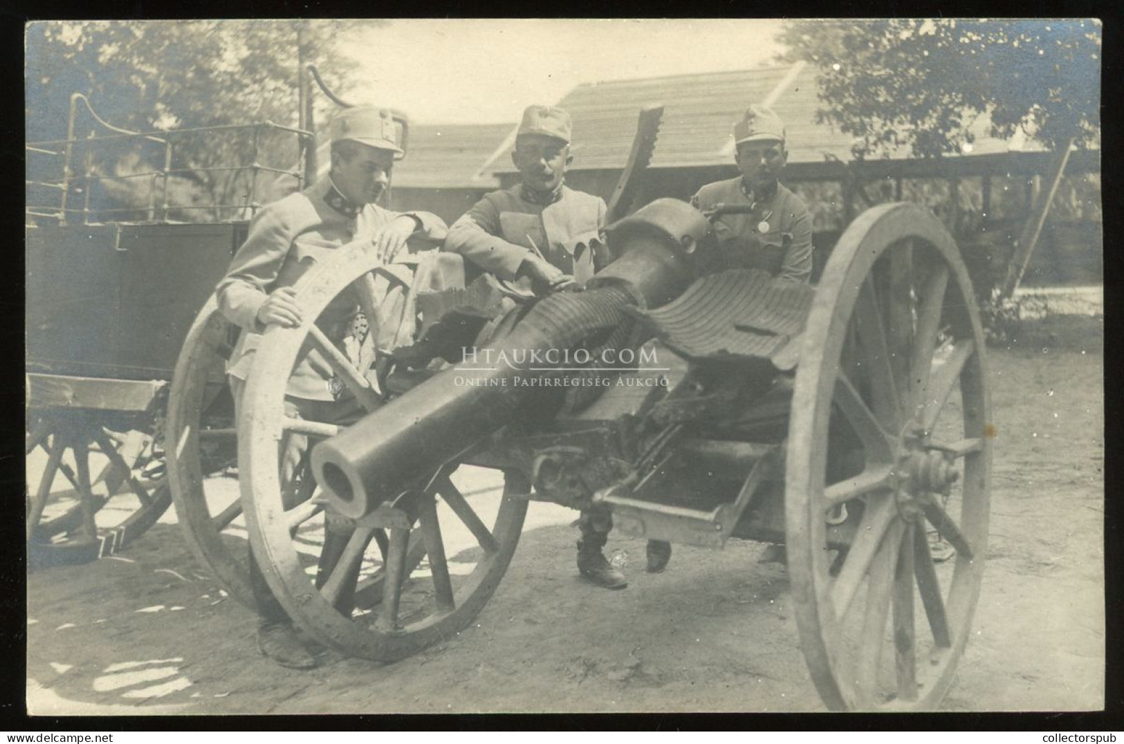 I.VH 1915.  "Szétrepedt ágyú" Sambor  Fotós Képeslap - Guerre, Militaire