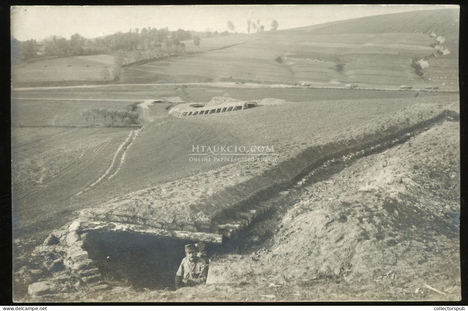 I.VH 1915. "Orosz állások"  Fotós Képeslap - Krieg, Militär