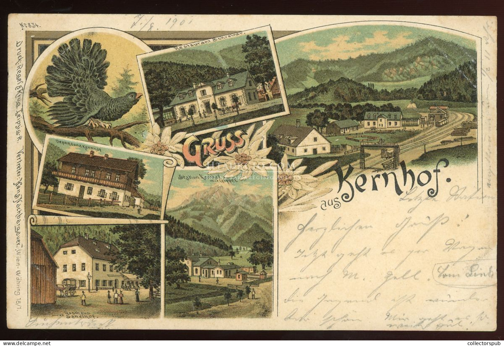 KERNHOF 1901. Litho Képeslap - Sonstige & Ohne Zuordnung