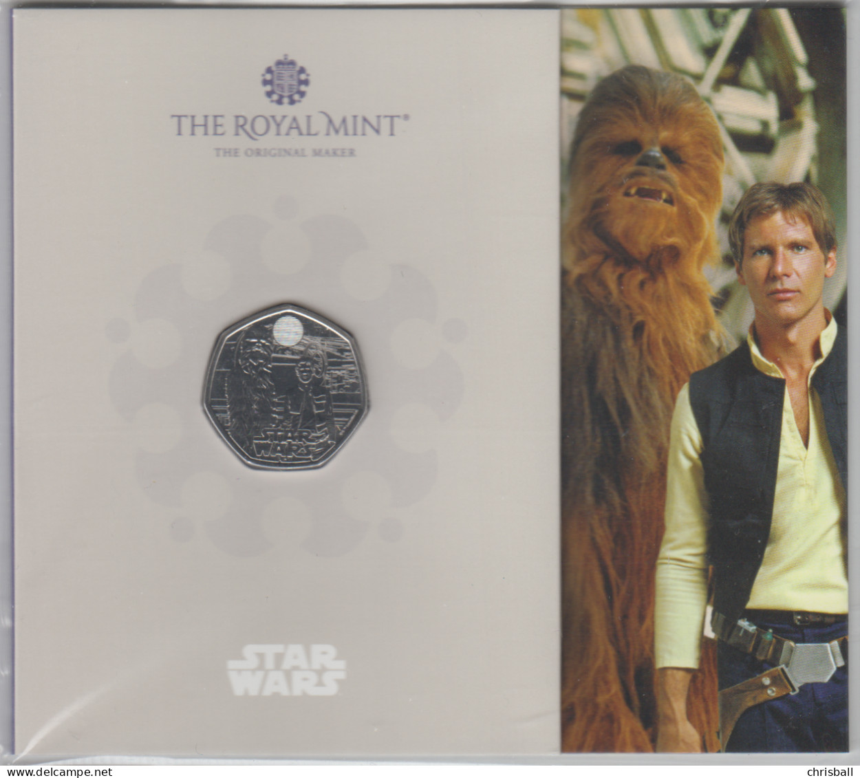 Great Britain UK 2024 50p Coin, Star Wars Han Solo & Chewbacca - 50 Pence