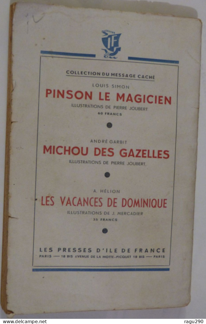 LE MANOIR OUBLIE  Par LOUIS SIMON  Illustrations  PIERRE JOUBERT - Aventure